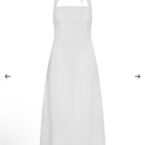 NWT Monday Swimwear Montserrat Linen Halter Dress